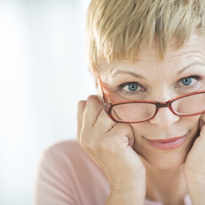 woman after instalift